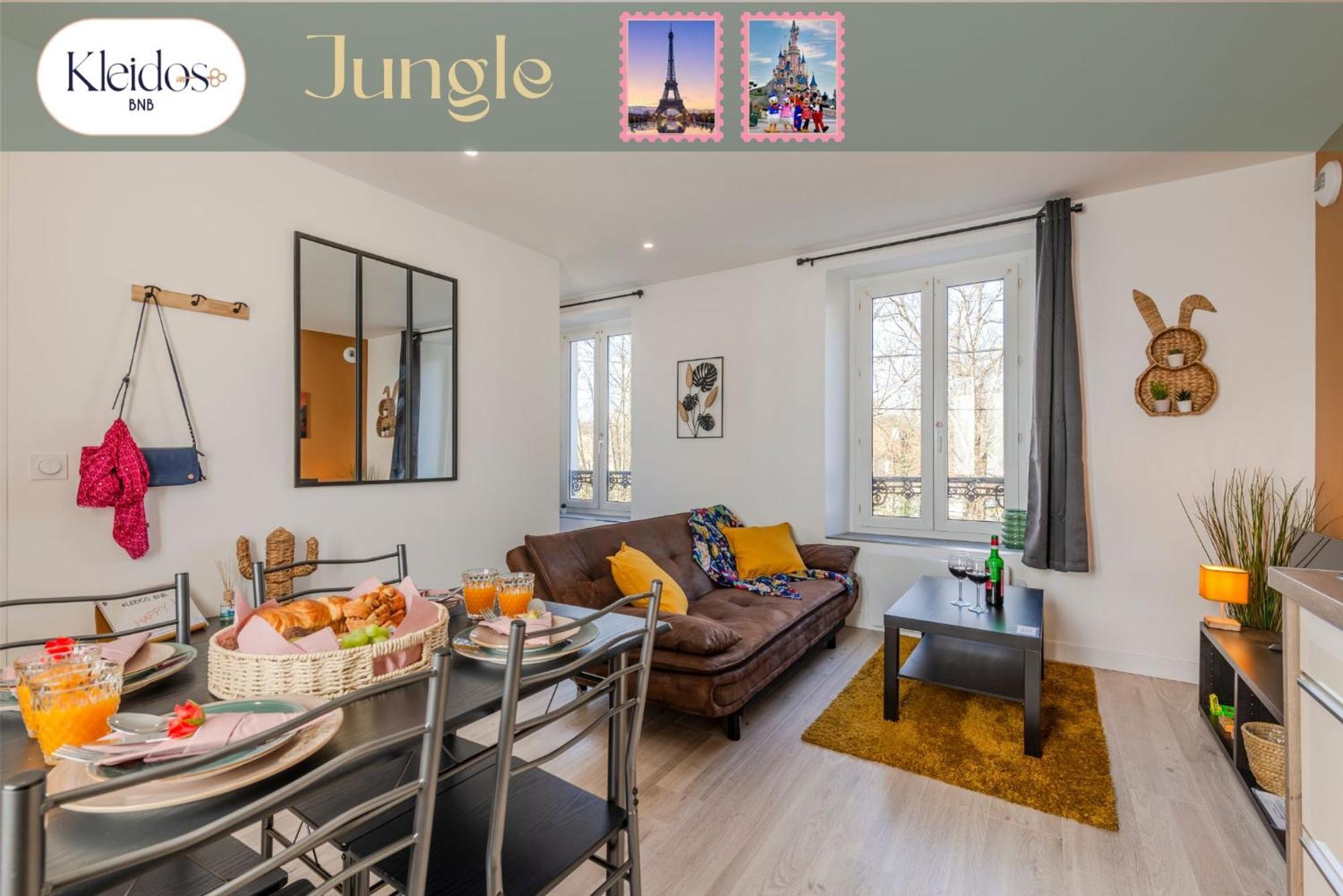 Jungle - Magnifique Appartement Avec Parking Prive - Paris-Disney & Cdg A 25 Minutes Pomponne Kültér fotó